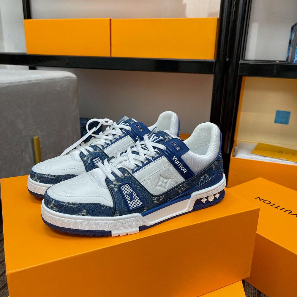 LV TRAINER SNEAKER BLUE