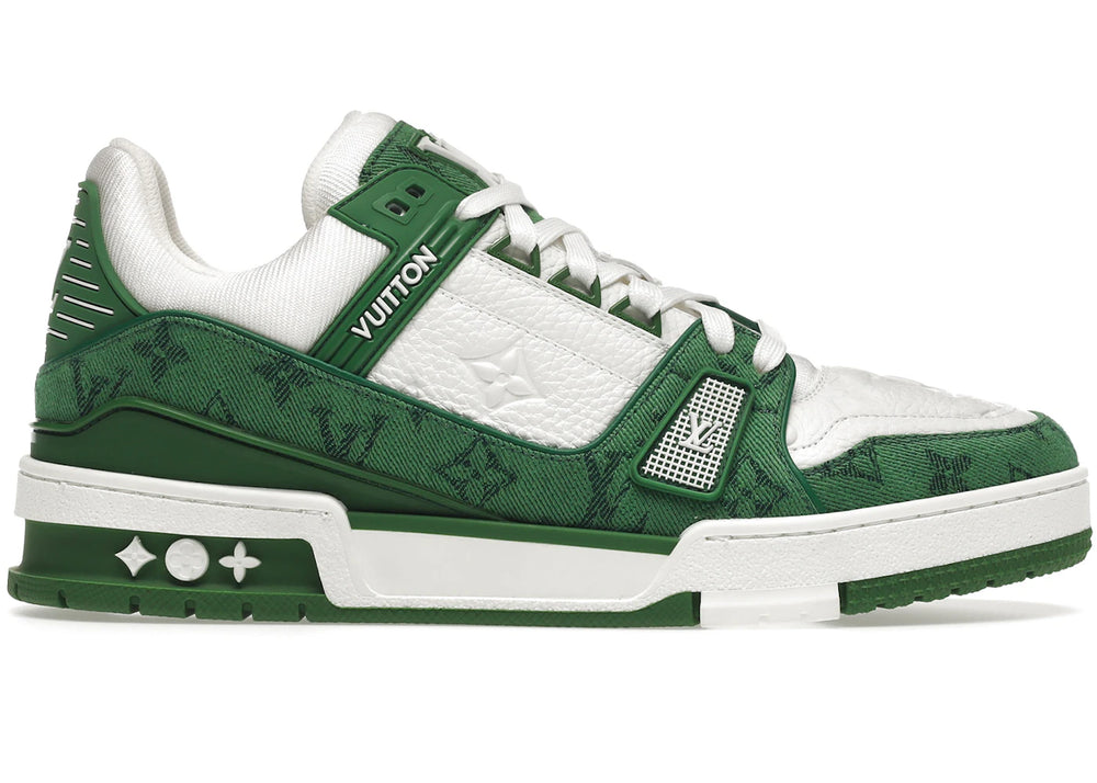Louis Vuitton LV Trainer Sneakers Green monogram with LV kit