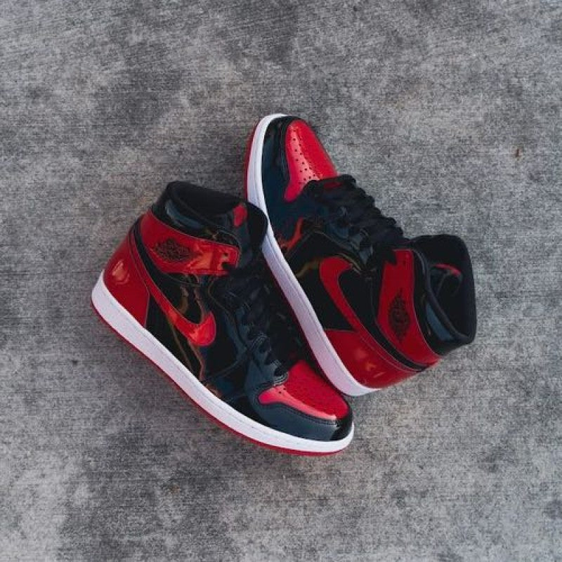 NIKE Air jordan 1 bred patent semi