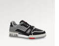 LOUIS VUITTON TRAINER CRYSTAL BLACK RED WITH FULL KIT