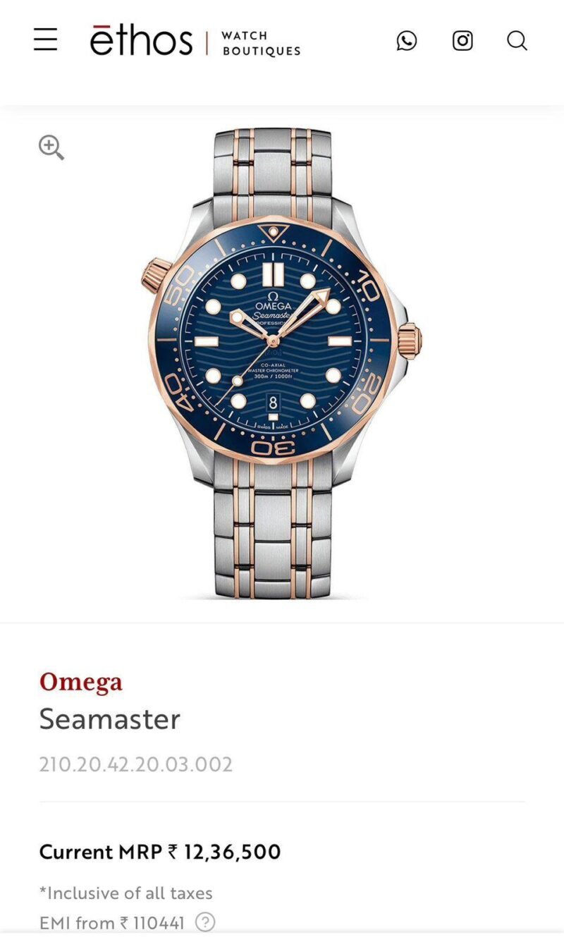 OMEGA SEAMASTER ORIGINAL AUTOMATIC  Grade