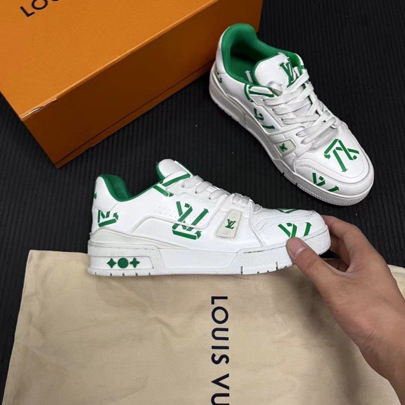 Louis Vuitton LV Trainer  Green Print